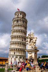 The Leaning Tower of Pisa, Italy.