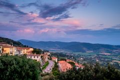 A view from the beautiful city of Cortona, Italy.