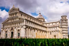 The Piazza dei Miracoli & leaning tower of Pisa, Italy
