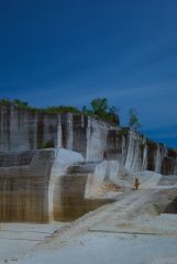 the steps of Batu Putih Hills