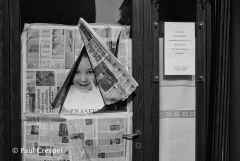 Looking through The newspapers