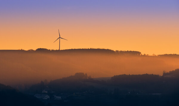 Sunrise over the valley