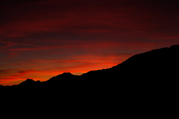 Sunset in the Alps