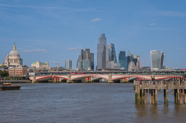 Looking across the River Thames